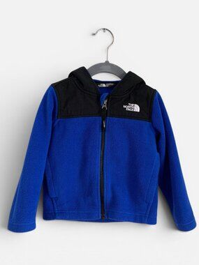 The North Face Toddler Blue Fleece Zip Hoodie Jacket 3T
